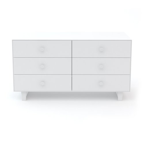 Commode Merlin Rhea 6 tiroirs - Blanc